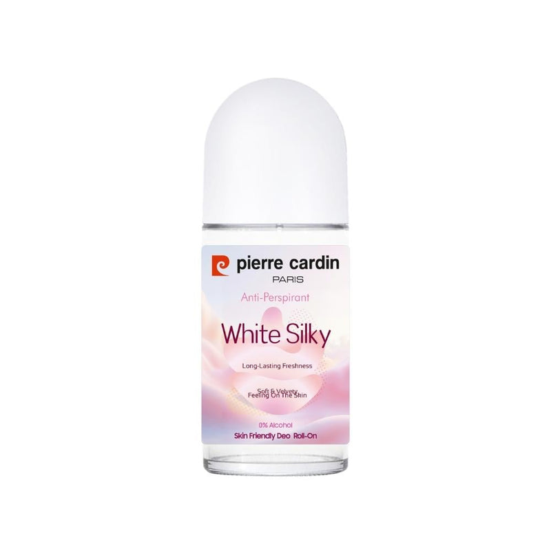 Pierre Cardin White Silky Antiperspirant Roll-On Deodorant, Women, 50ml