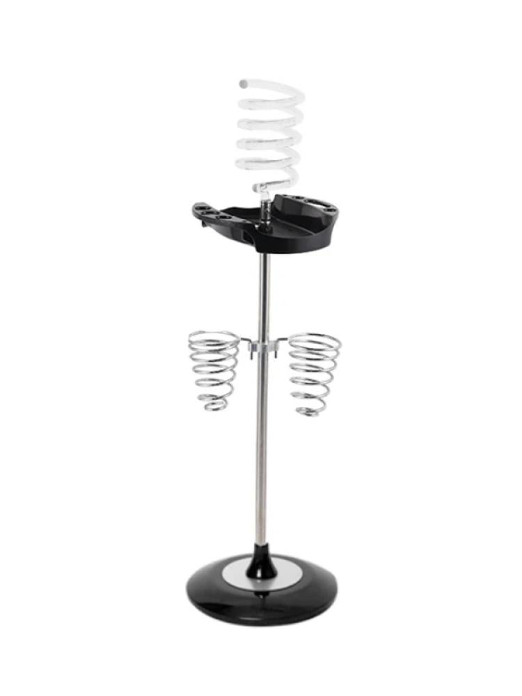 Salon System Hair Dryer Holder - Triple Ceramic Base, White, Floor Standing