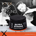 Totex Hair Styling Wax Extra Strong - Wet & Shiny Look - 150 ml