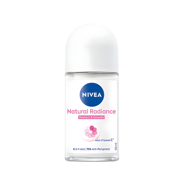 Nivea Natural Fairness Roll-On Deodorant, Vitamin C, Avocado Extract, 50ml