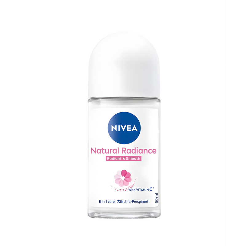 Nivea Natural Fairness Roll-On Deodorant, Vitamin C, Avocado Extract, 50ml