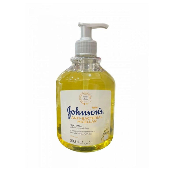 Best Hand Wash Antibacterial Gentle Glycerin Lemon Johnson's 500ml