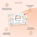Femfresh Feminine Wipes Soothing Refreshing Daily Use 25 Count