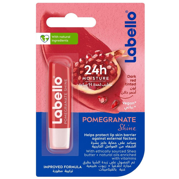 Best Lip Balm Pomegranate Shine Tinted Moisturising Formula Labello 4.8g