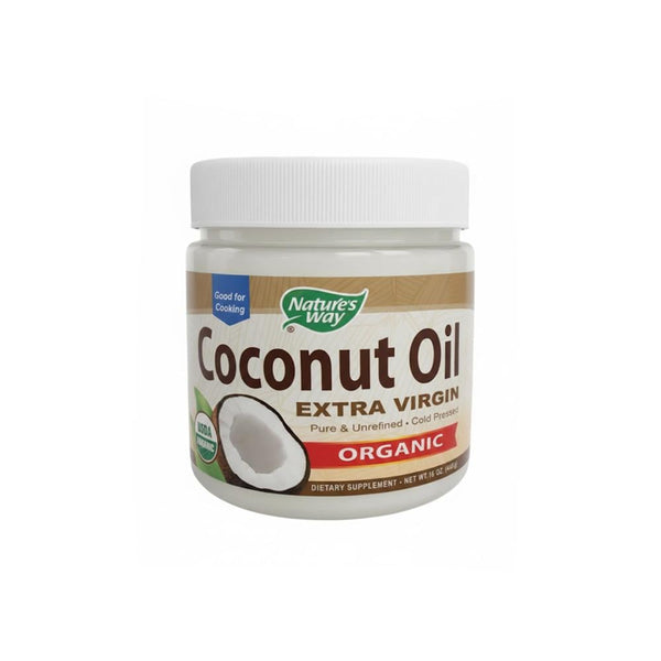 Organic Virgin Coconut Oil Cold-Pressed Nature's Way 448g