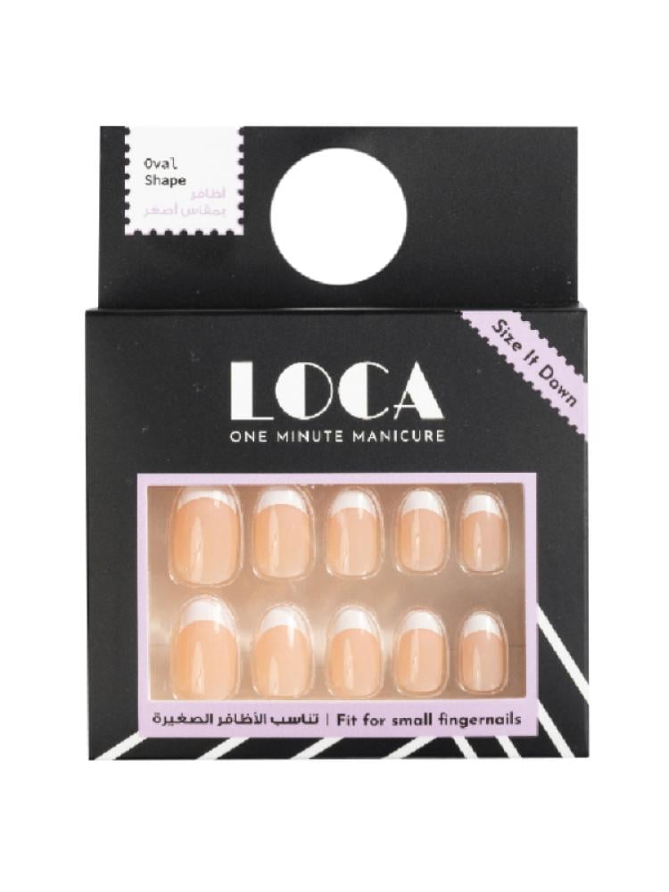 Best Artificial Nails Self-Adhesive Oval Natural French Luca 24pcs