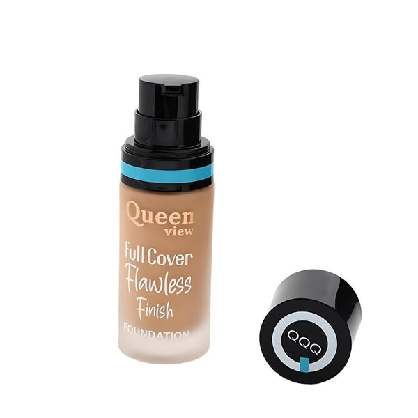 Queen View Full Coverage Foundation, Moisturizing, Long-Lasting, 104
