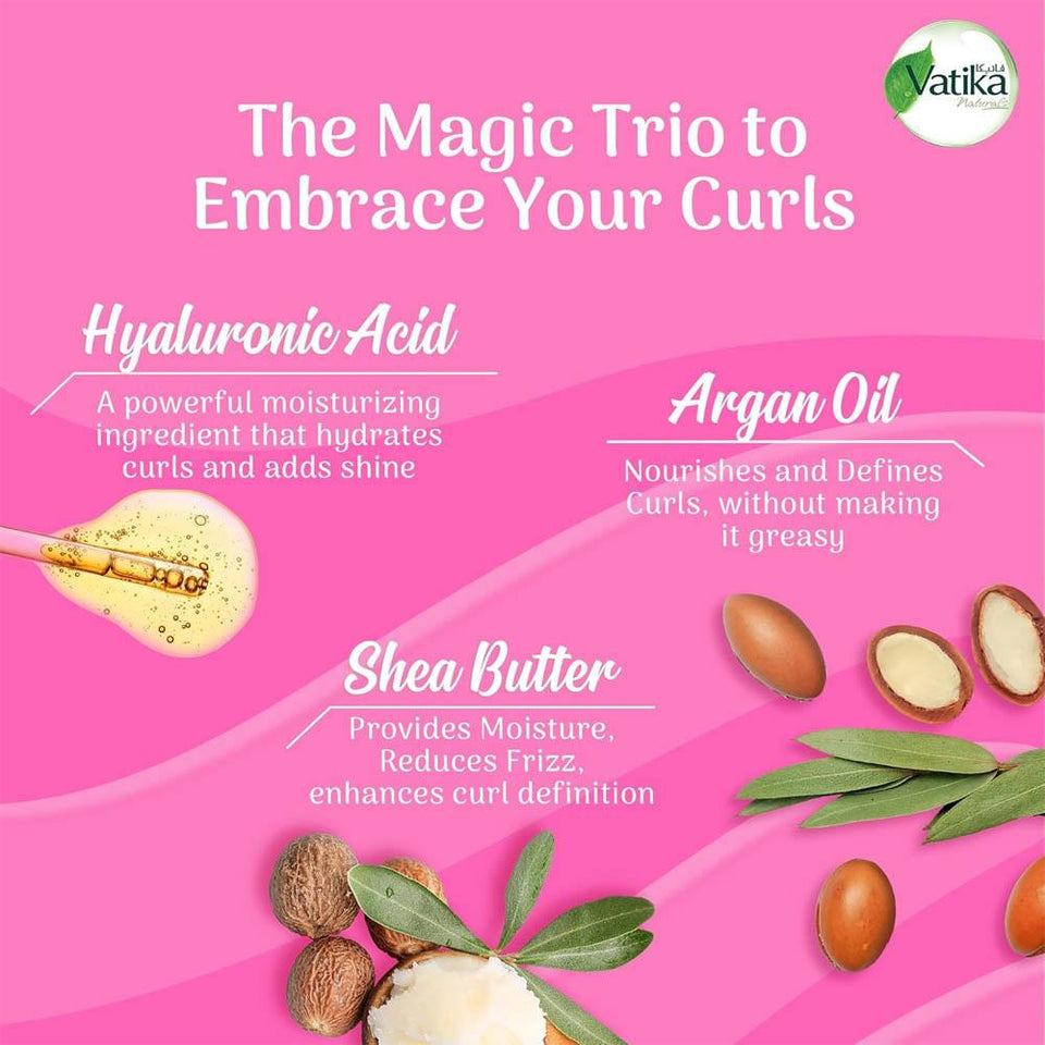 Vatika Curl Defining Leave-In Hair Cream Frizz Control & Curl Definition 300ml