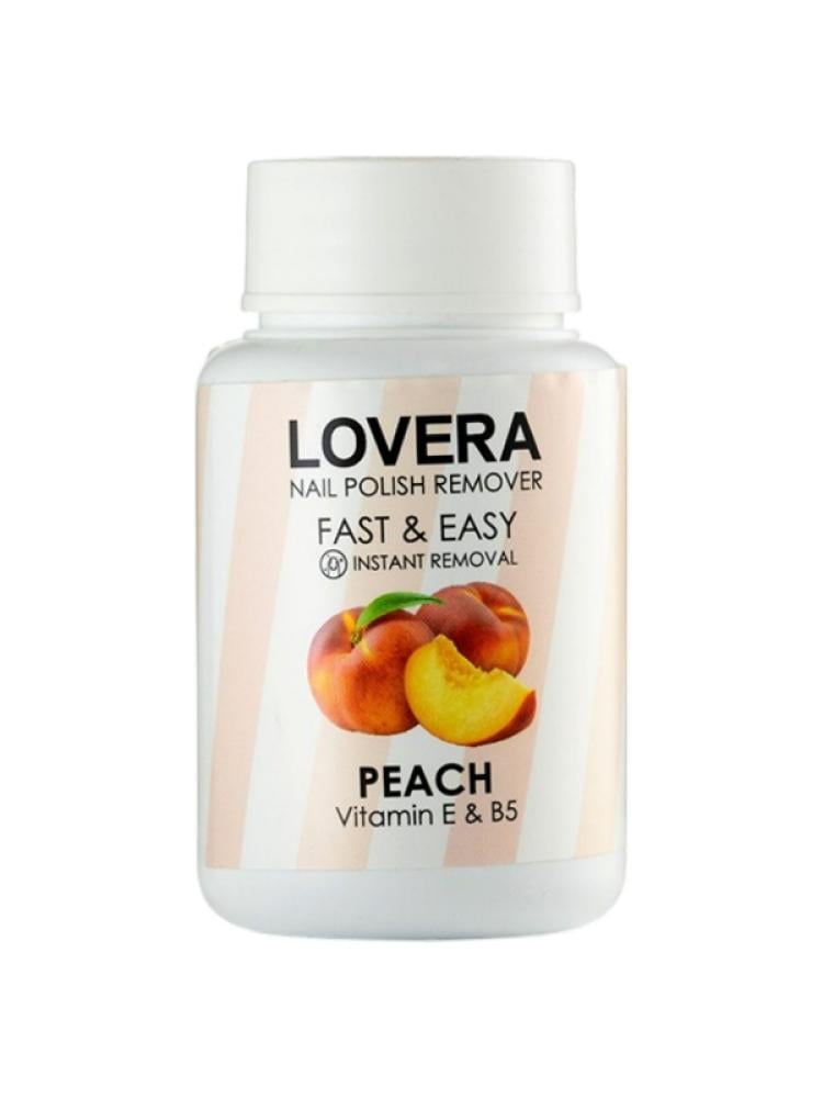 Nail Polish Remover Peach Extract Moisturising Lovera 70ml