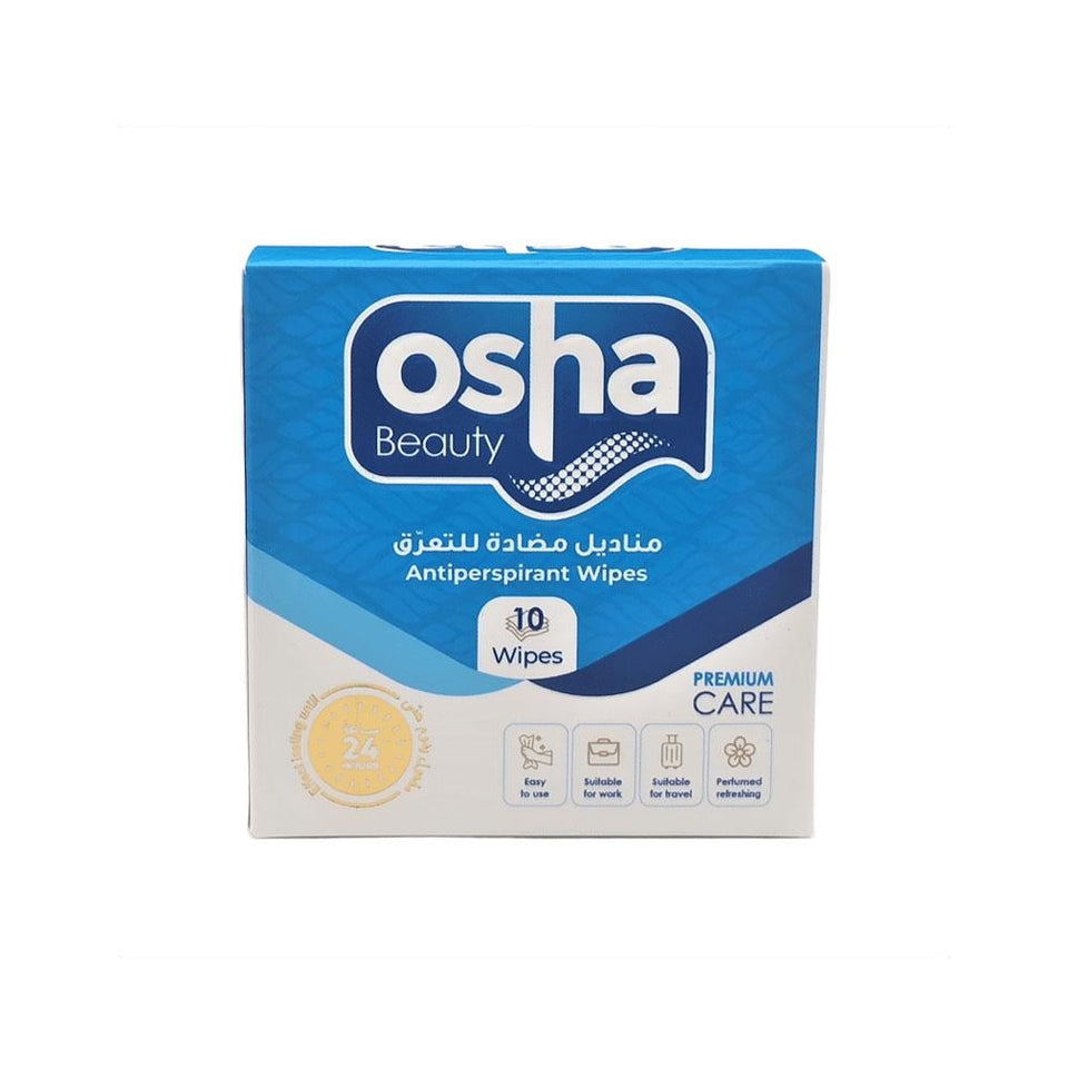 Osha Beauty Antiperspirant Wipes for Men Reduce Sweat & Odor Control 10 wipes