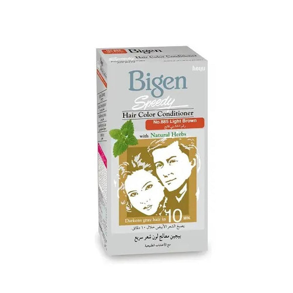 Light Brown Hair Dye Ammonia-Free Gray Coverage Bigen 40g
