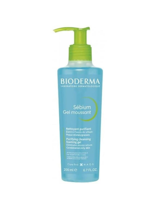 Face Wash for Oily Skin Purifying Gel Sébium Bioderma 200ml