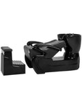 Salon System Laundry Chair - Black Metal & Leather