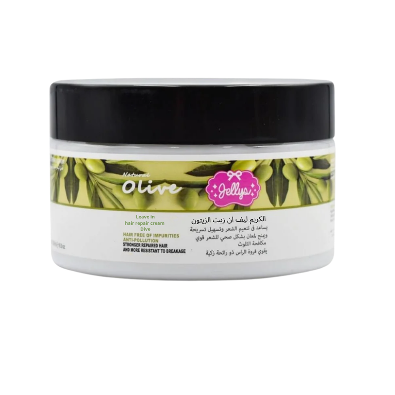 Jellys Olive Oil Hair Cream, Moisturizing & Repairing, 500ml
