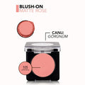 Flormar Powder Blush, 105 Matte Rose, Highly Pigmented, Long-Lasting