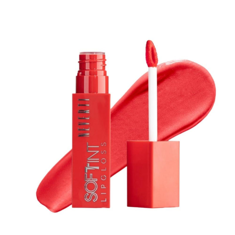 Neverti Soft Tint Liquid Lipstick, Shade 006 Gloss Vibes, Water-Based Vegan