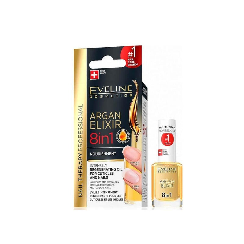 Best Nail and Cuticle Oil Argan Avocado Almond Eveline Cosmetics 12ml
