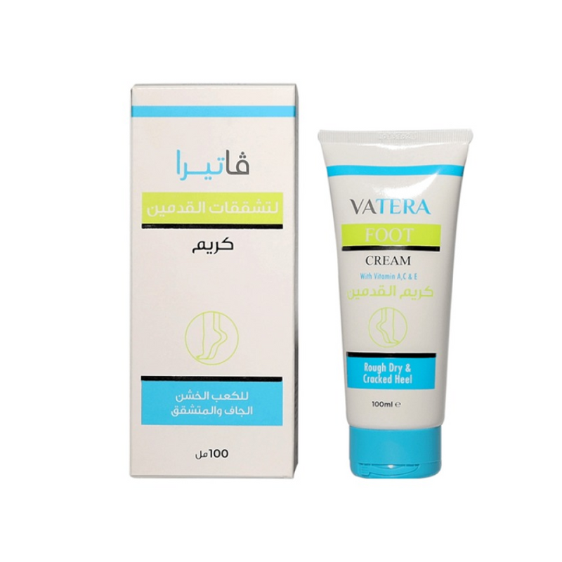 Vatera Foot Cream with Shea Butter & Coconut Oil for Cracked Heels 100ml
