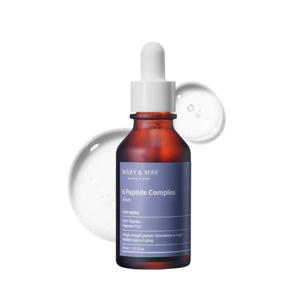 Mary & May 6-Peptide Complex Serum, Skin Firming, 30ml