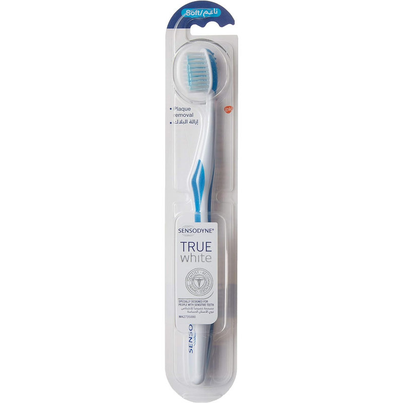Soft Toothbrush for Sensitive Teeth True White Gentle Care Sensodyne
