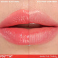Revolution Pout Tint Lip Stain in Sweetie Coral, Long-Lasting Glossy Finish