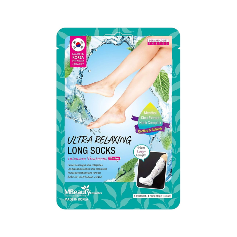 M Beauty Exfoliating Foot Socks with Menthol and Herb Infusion 40g
