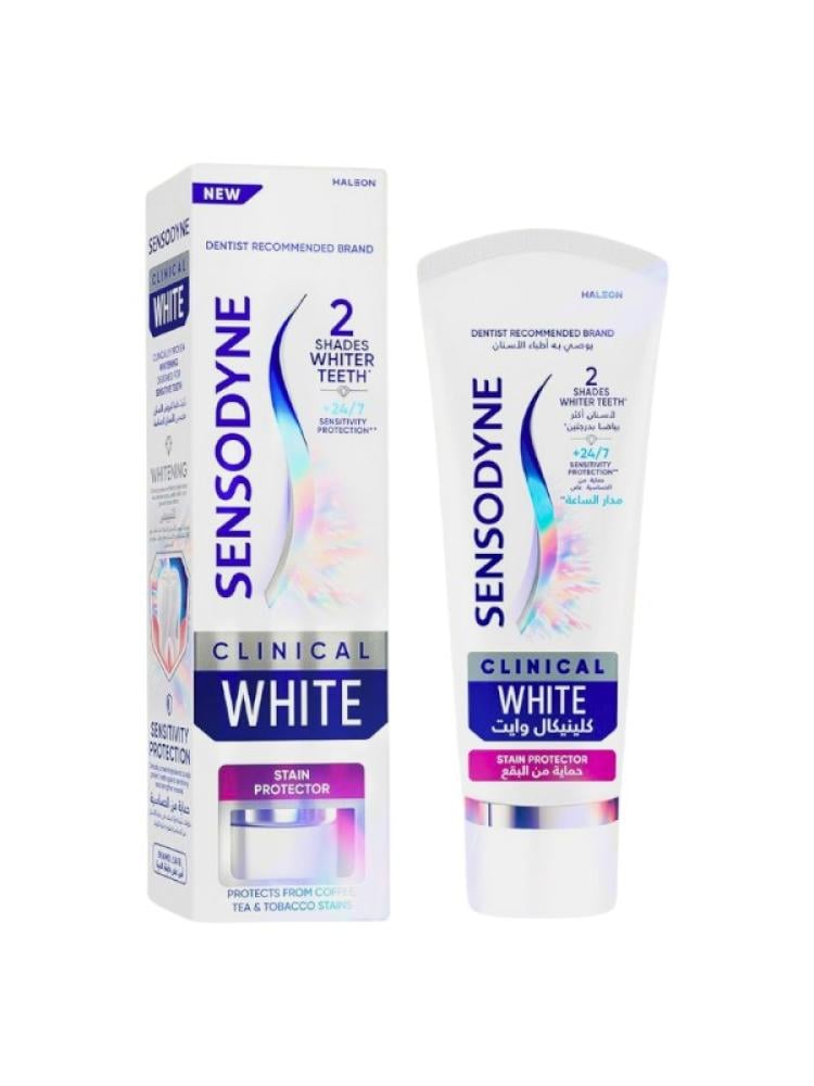 Sensodyne Stain Protection Toothpaste Sensitive Teeth Fluoride 75ml