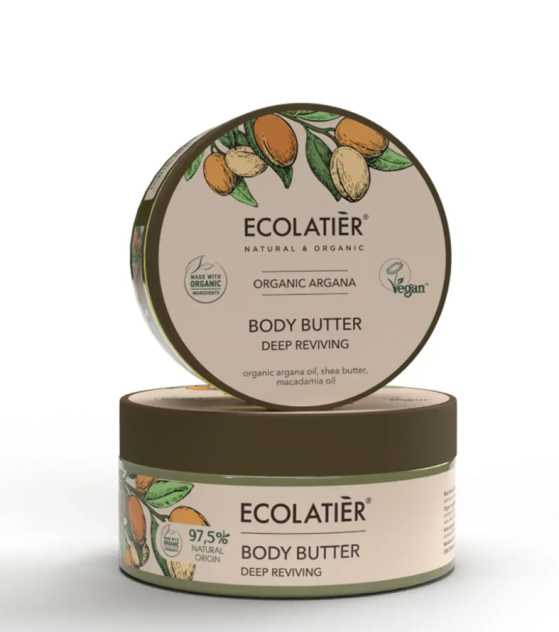 Body Shop Body Butter Deep Revitalizing Organic Argan Oil ECOLATIER 200ml