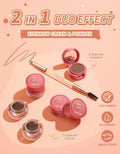 Pink Flash Dual-Effect Eyebrow Kit Powder & Gel - Waterproof