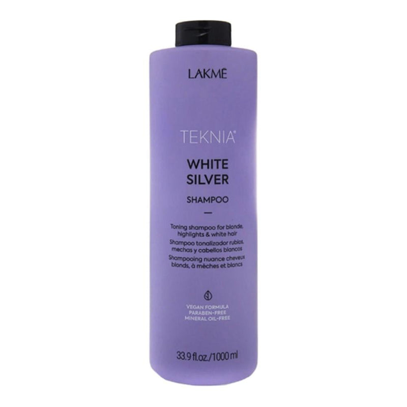 Lakme Teknia Silver White Shampoo, Paraben-Free, 1000 ml