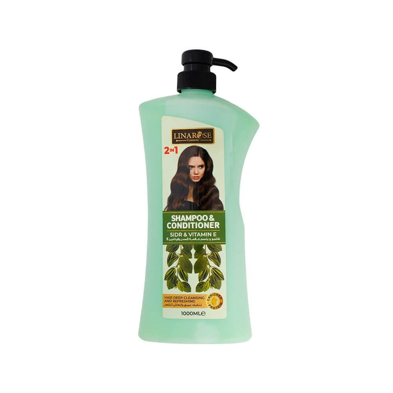 Shampoo and Conditioner Sidr & Vitamin E Lina Rose 1000ml