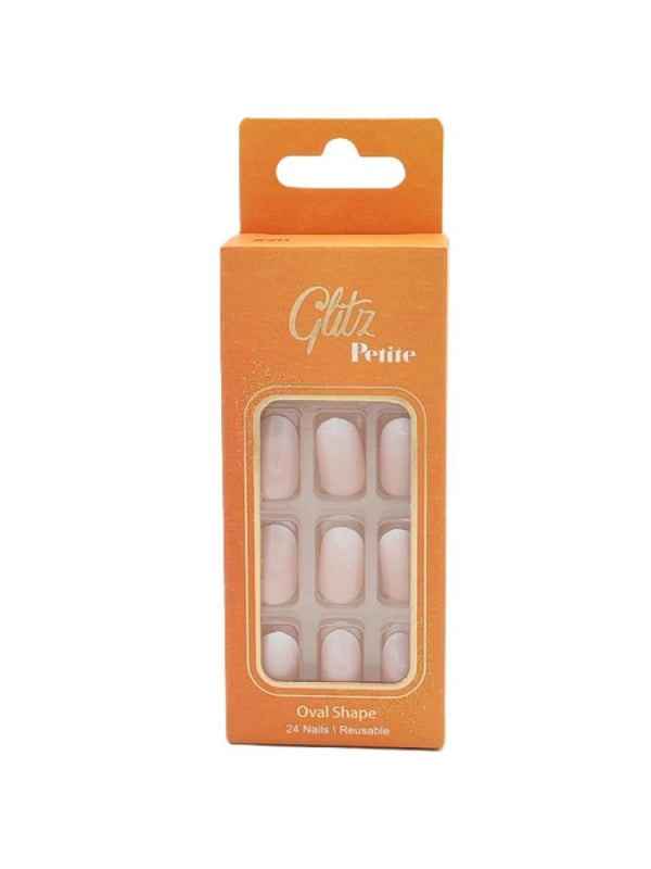 Glitz Petite Oval Ombre Pink Press-On Nails - 24 Count