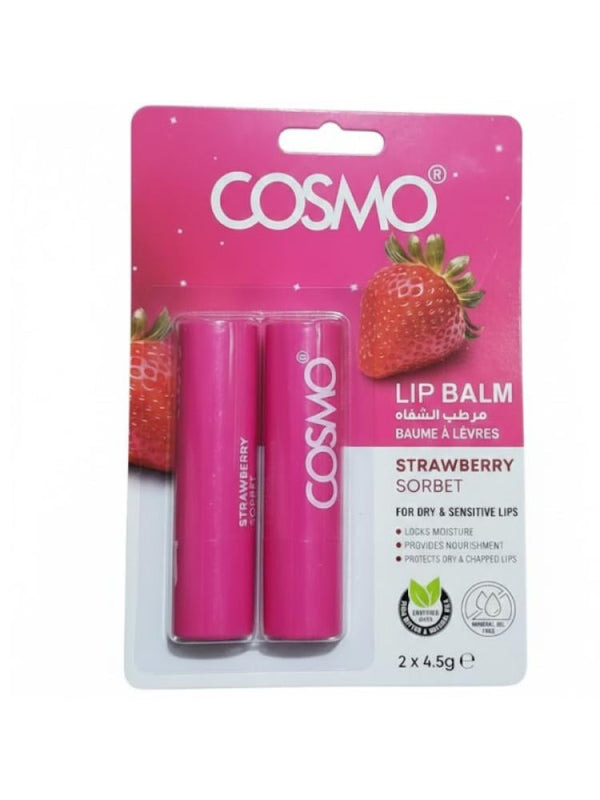 Cosmo Strawberry Flavored Lip Balm - 4.5g