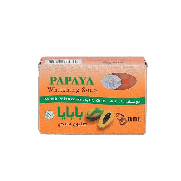 Natural Bar Soap Papaya Brightening Vitamin A C E RDL 135g