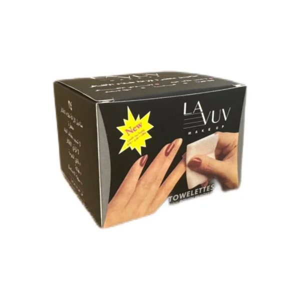 Lavuv Large Nail Polish Remover Wipes, 24 Count