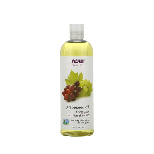 Now Solutions Grapeseed Oil for Skin and Hair Care, 473 ml