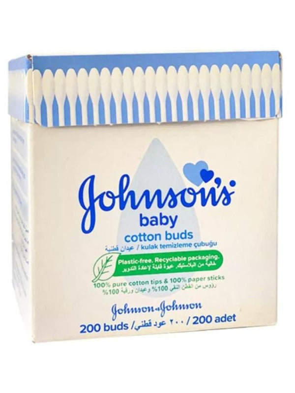Cotton Earbuds Baby Care Soft Gentle Johnson's 200 Swabs