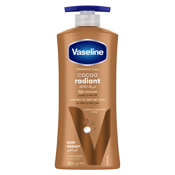 Vaseline Body Lotion Intensive Care Cocoa Radiant Hydrating Formula 725ml