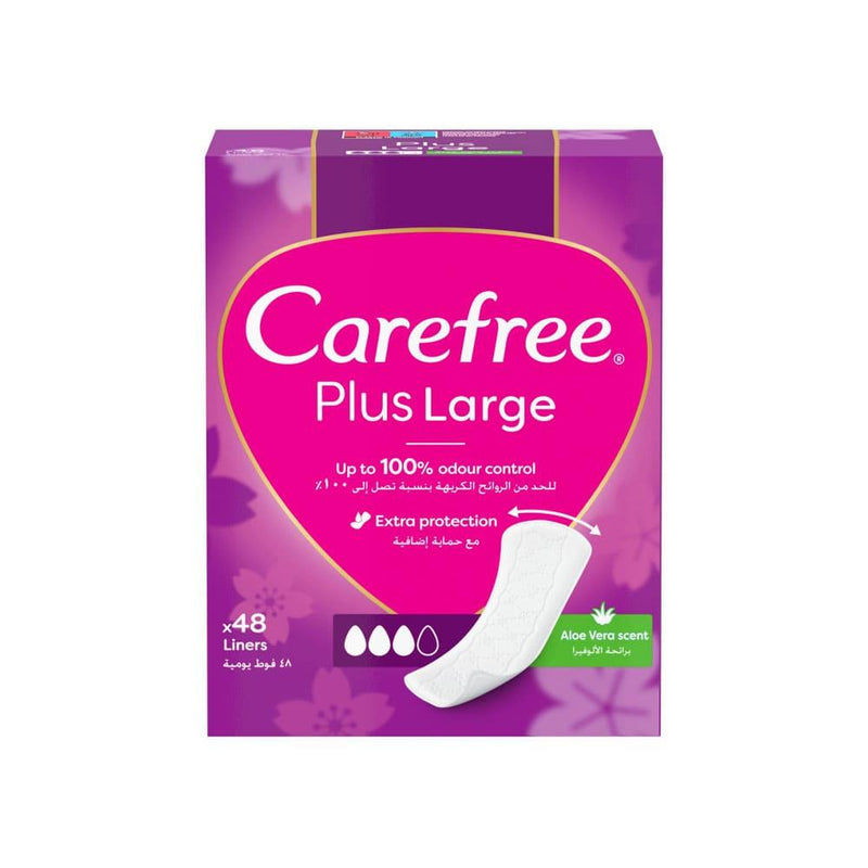 Best Panty Liners for Plus Size Aloe Vera Carefree 48 Pack