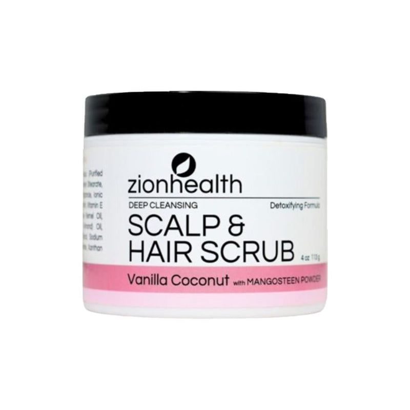 Scalp Exfoliating Scrub Vanilla & Coconut Clarifying Zion Health 113g