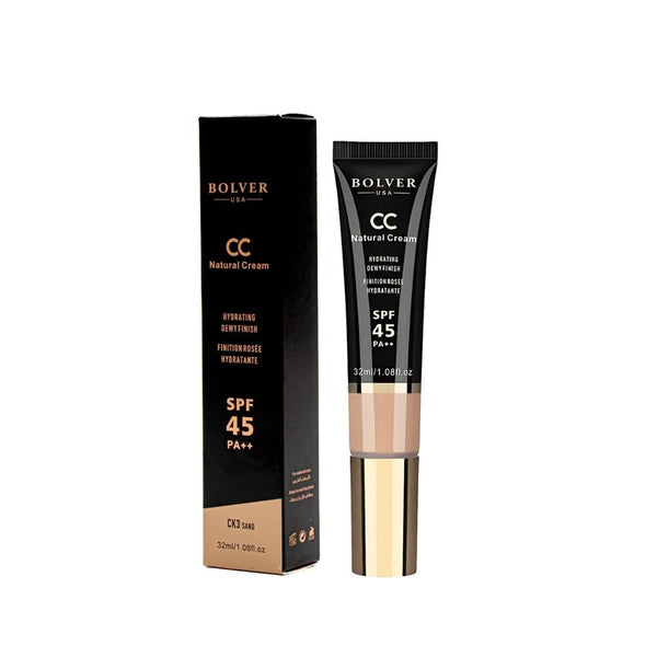Bolver CC Cream SPF 45 Skin Tone Evening Foundation - CK3 Sand