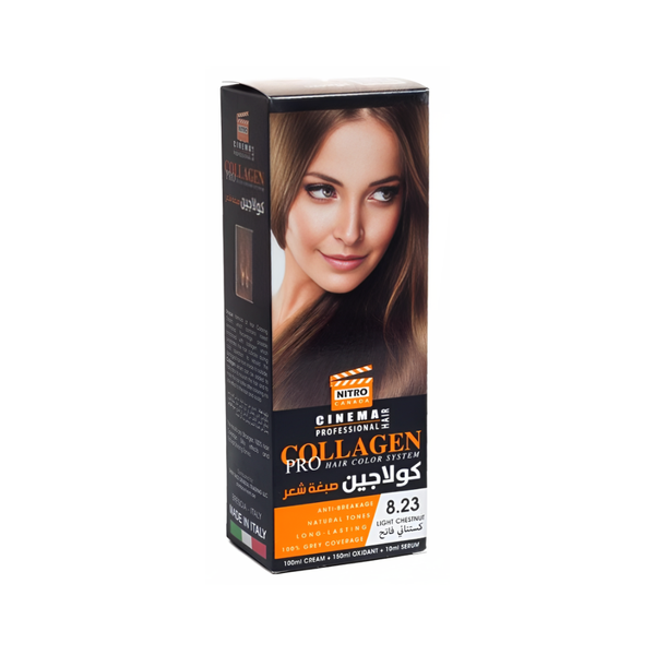 Light Brown Hair Dye Light Chestnut Collagen Enriched Nitro Canada 260ml