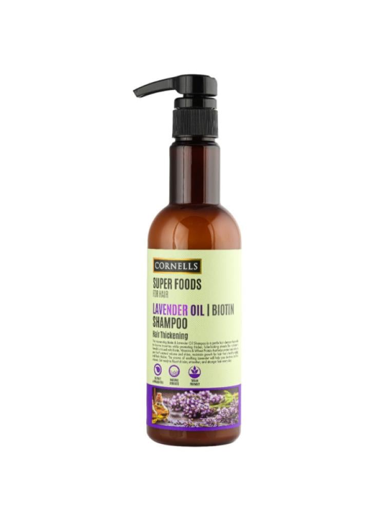 Cornells Lavender Oil & Biotin Shampoo - Superfoods, 500ml