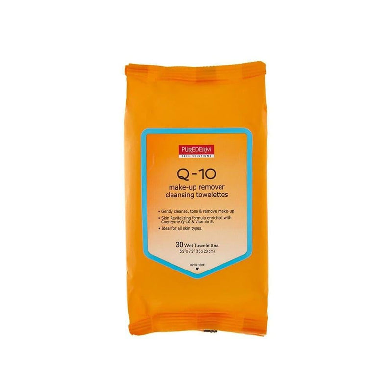 Makeup Removing Wipes with Coenzyme Q10 Purederm 30 Pack