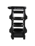 Salon System 4-Drawer Shop Trolley Black W-X126