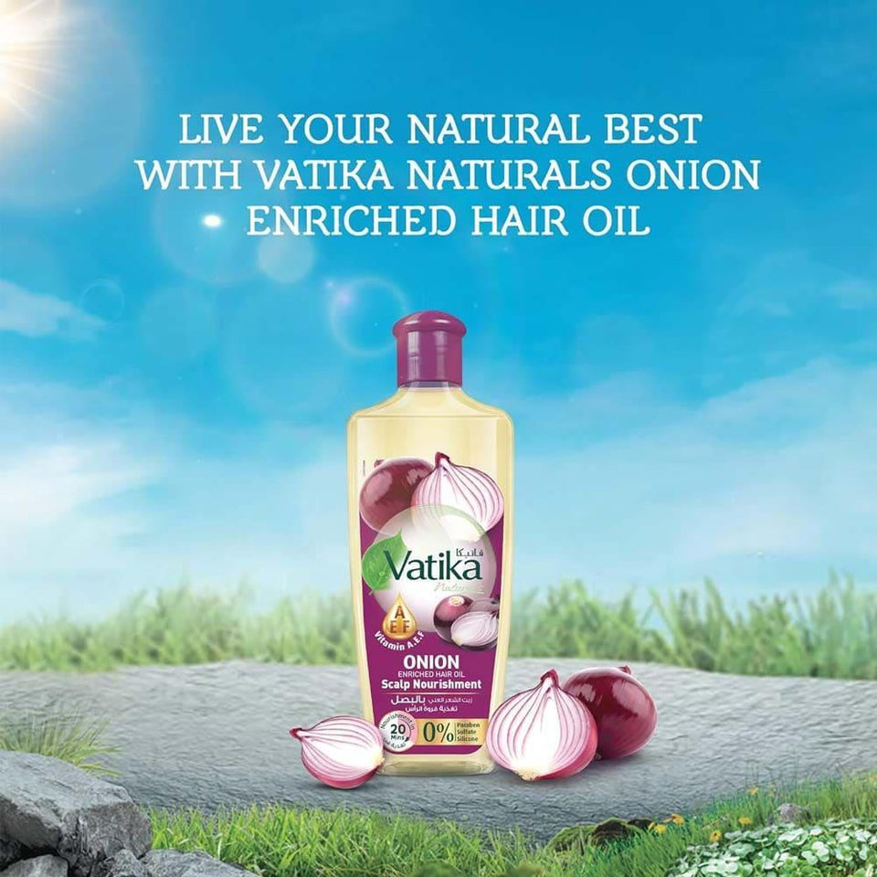Vatika Onion Nourishing Hair Oil for Hair Growth & Strength 200ml