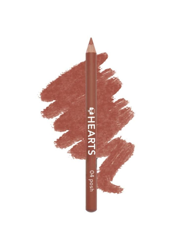 Waterproof Lip Liner Pencil Long Lasting Hearts 04 Push