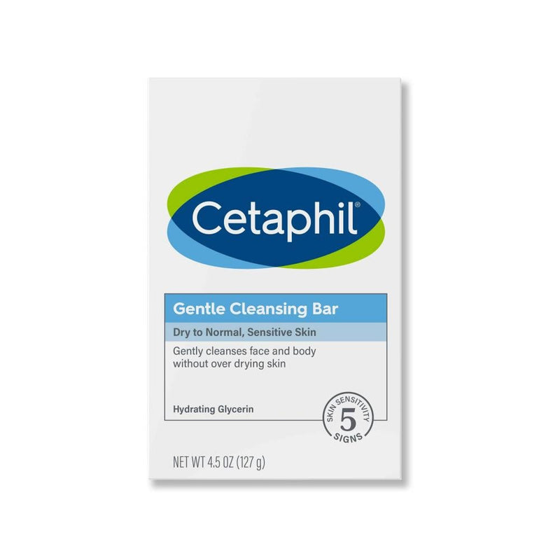 Cetaphil Soothing Bar Soap for Dry & Sensitive Skin, Fragrance-Free, 127ml