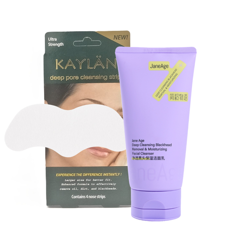Blackhead Removal Kit Cleanser + Nose Strips