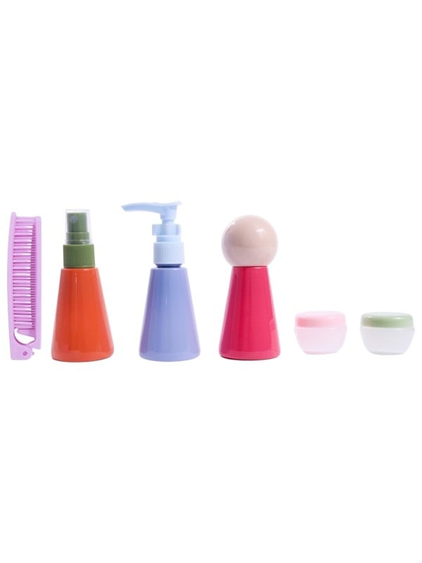 Solo Go Refillable Travel Bottle Set - 6 Pieces for Personal Care Products